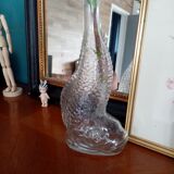 Glass fish vase