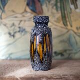 West Germany ceramic vase, fat lava vase, 210-18, flower pot, collection, 60's