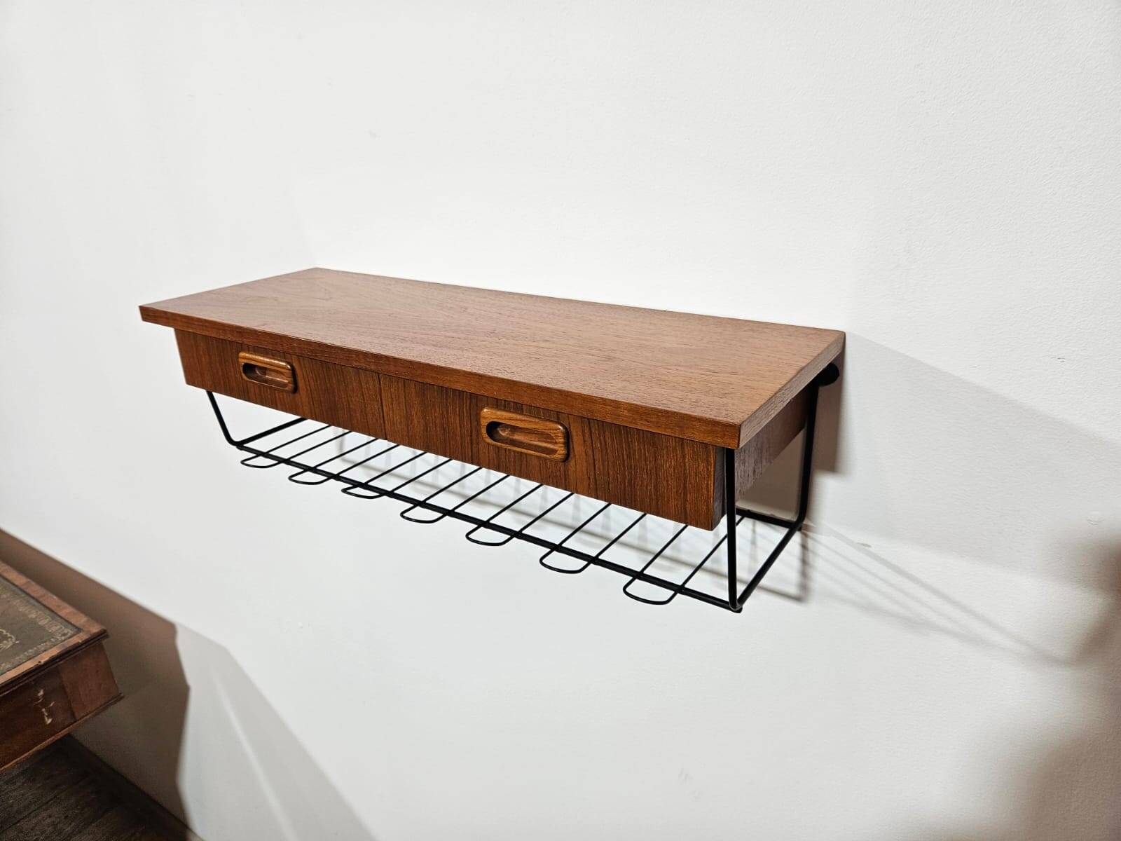 Console table, TEAK shelf, 1960s.