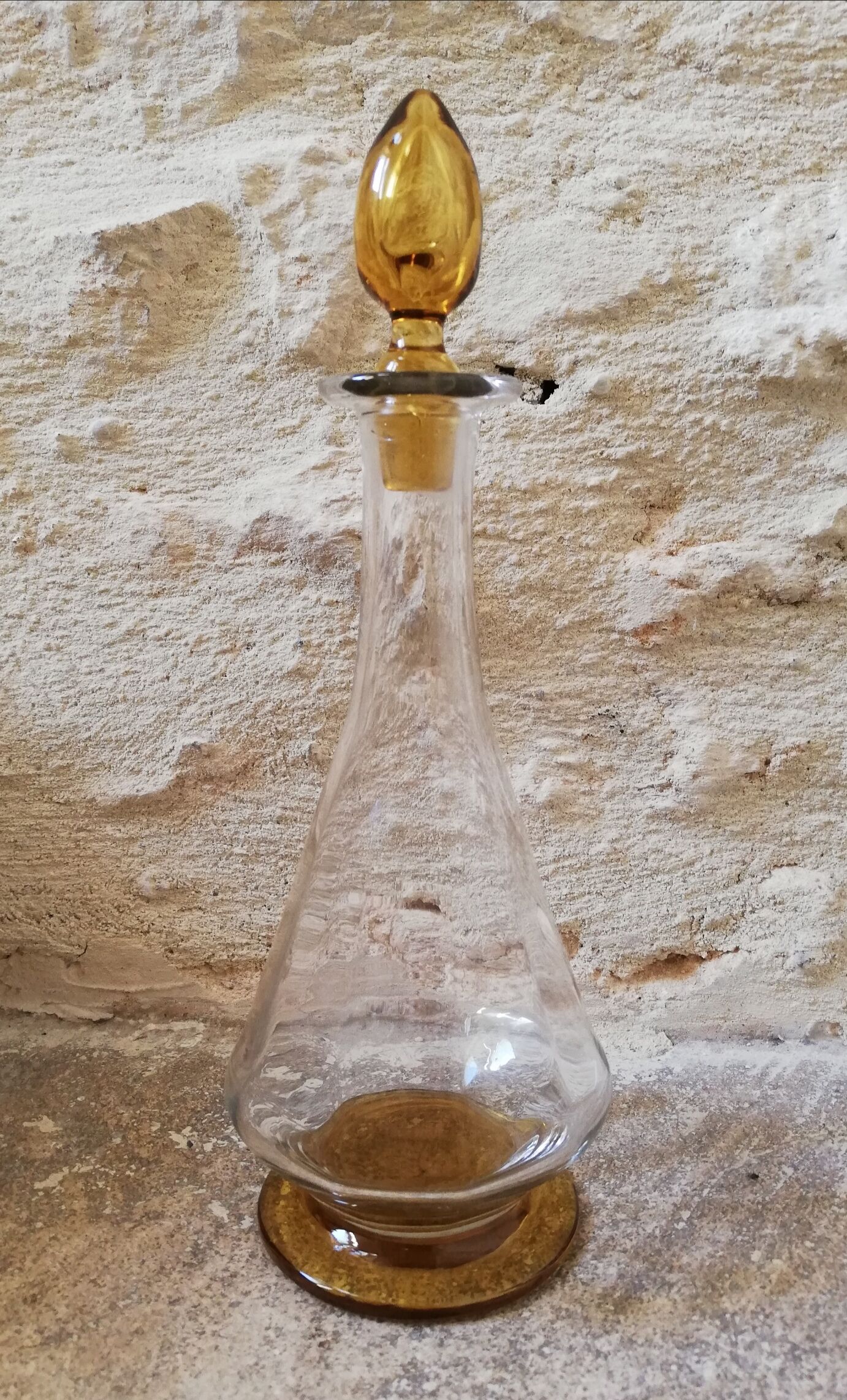 Italian decanter made of blown glass