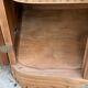 Art Deco wardrobe with bevelled mirror in solid raw walnut.