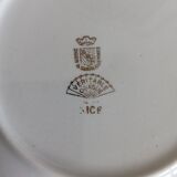 21 Digoin Sarreguemines porcelain soup plates, Nice model