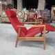 Red deckchair