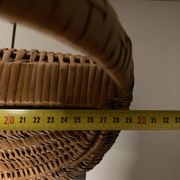 Vintage 70s wicker shopping basket