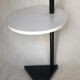80s side table, black & white geometric shapes