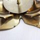 Brass flower candle holder