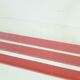 Table basse chrome plateau verre rouge