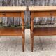 Pair of bedside tables or double-top wooden turned side tables Sty
