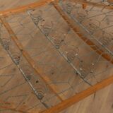 Timeless bed with beech wood and Viennese cane