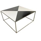 Vintage black and white geometric coffee table