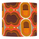 Lips lampshade H38 D45 - vintage 70s fabric