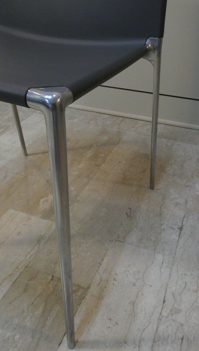 Aluminium and polyurethane chairs by Roberto Barbieri for B&B Italia, early 21st century, set of 4.