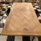 Table repas parquet de Versailles chêne massif