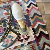 Brass chandelier from the early 20th century.