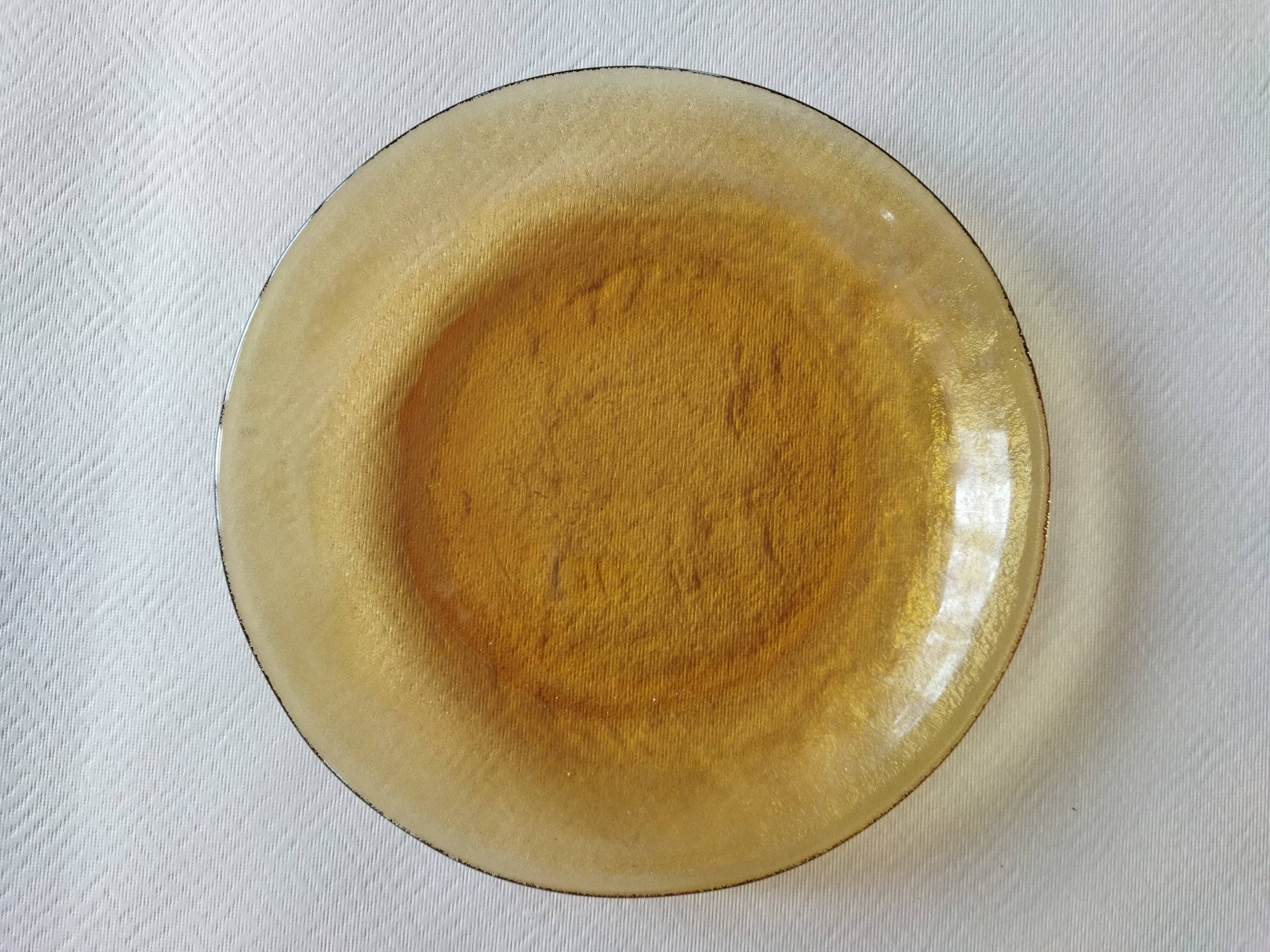 12 Arcoroc Sierra Ambre dessert plates