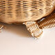 Wicker and braided rattan magazine door by Olivier Cajan