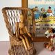 Rattan armchair for doll