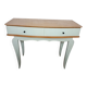 vintage relooked solid birch console