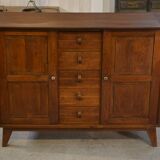 Oak buffet reconstruction by René Gabriel 1940s