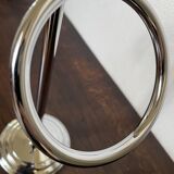 Chrome countertop towel rack