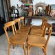 Set of 6 vintage wooden bistro chairs by Baumann