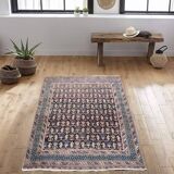 Tapis d'Orient Ancien Iran Afshar : 1,14 X 1,36 Mètres