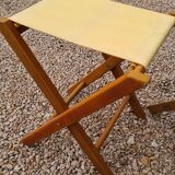 Folding canvas stool signed cattie