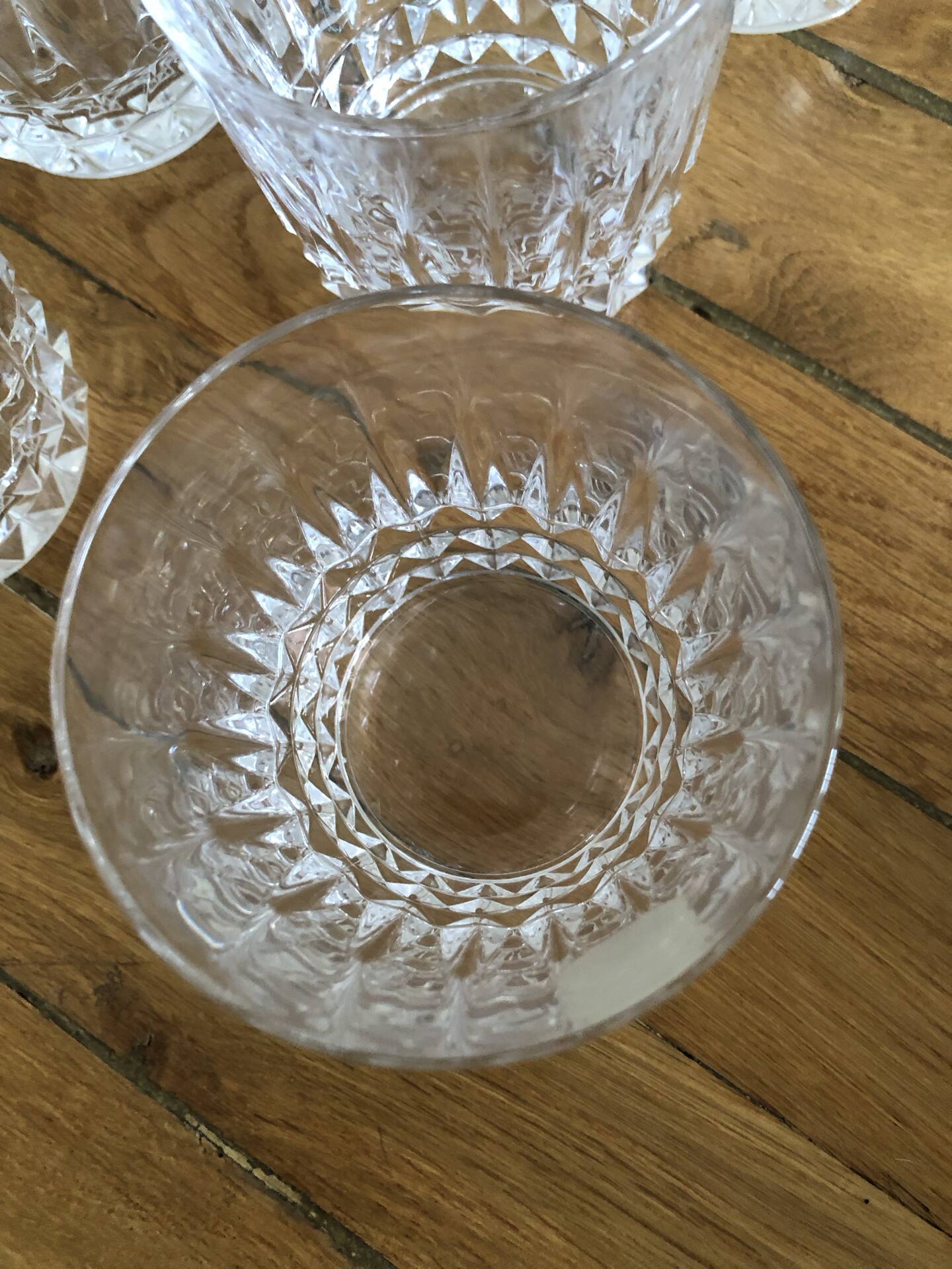 9 crystal water glasses from Cristal d’Arques