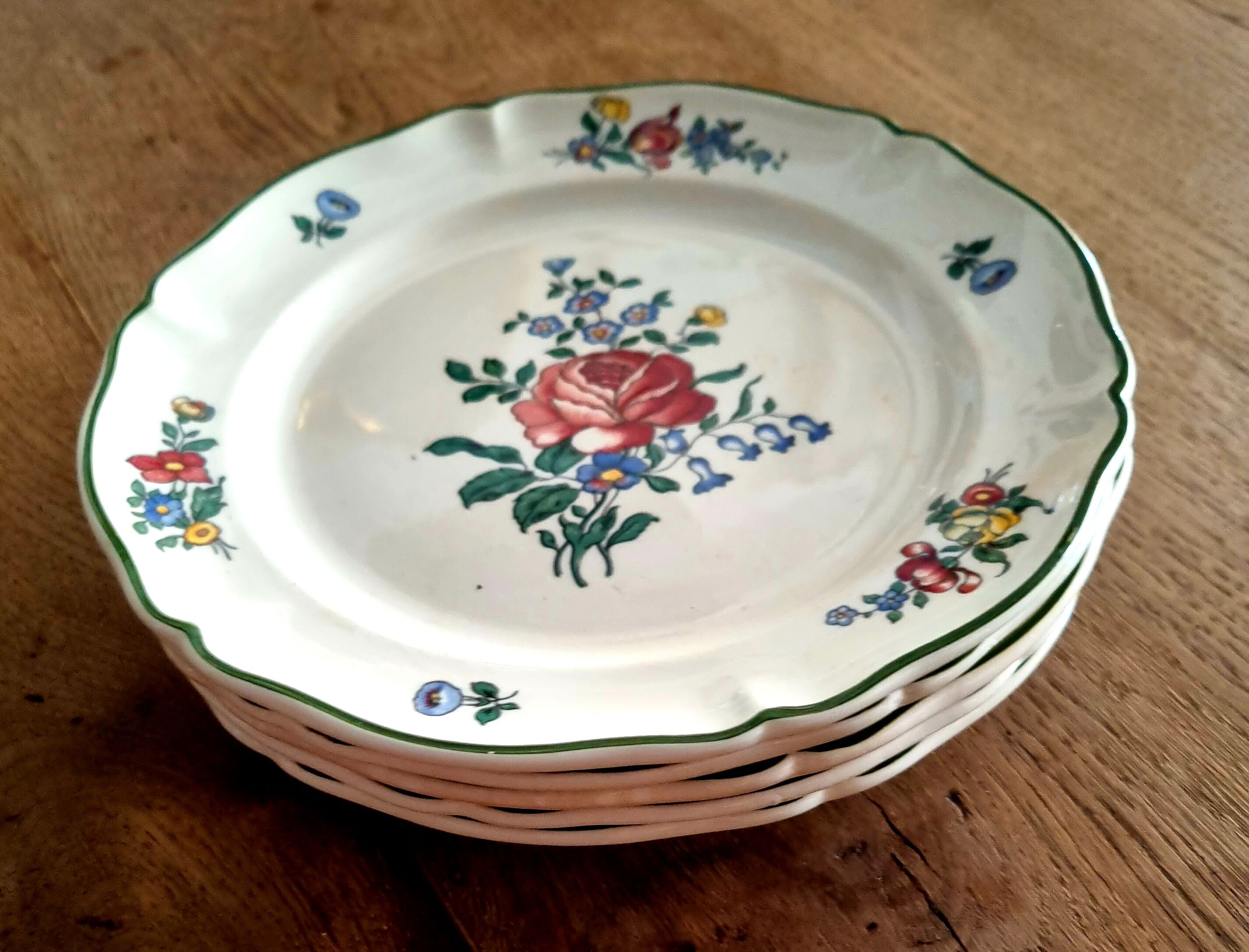 Set de 5 assiettes à dessert Villeroy et Boch 1562