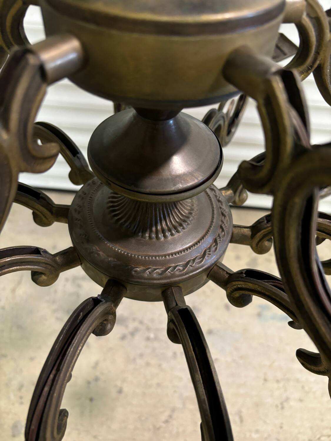 Bronze chandelier
