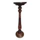 Elegant antique pedestal in solid wood,