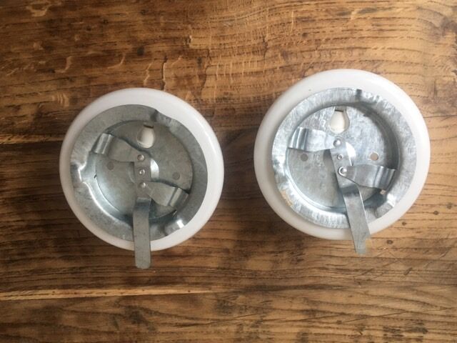 Pair of vintage ceiling lamps