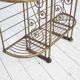 French bakery shelf in wrought iron and brass, 1900