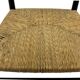 Vintage Italian rush seated chair, 1950s design minimalist