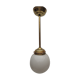 Suspension laiton et opaline blanche