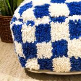 Pouf marocain-pouf à carreaux personnalisé-pouf marocain berbère