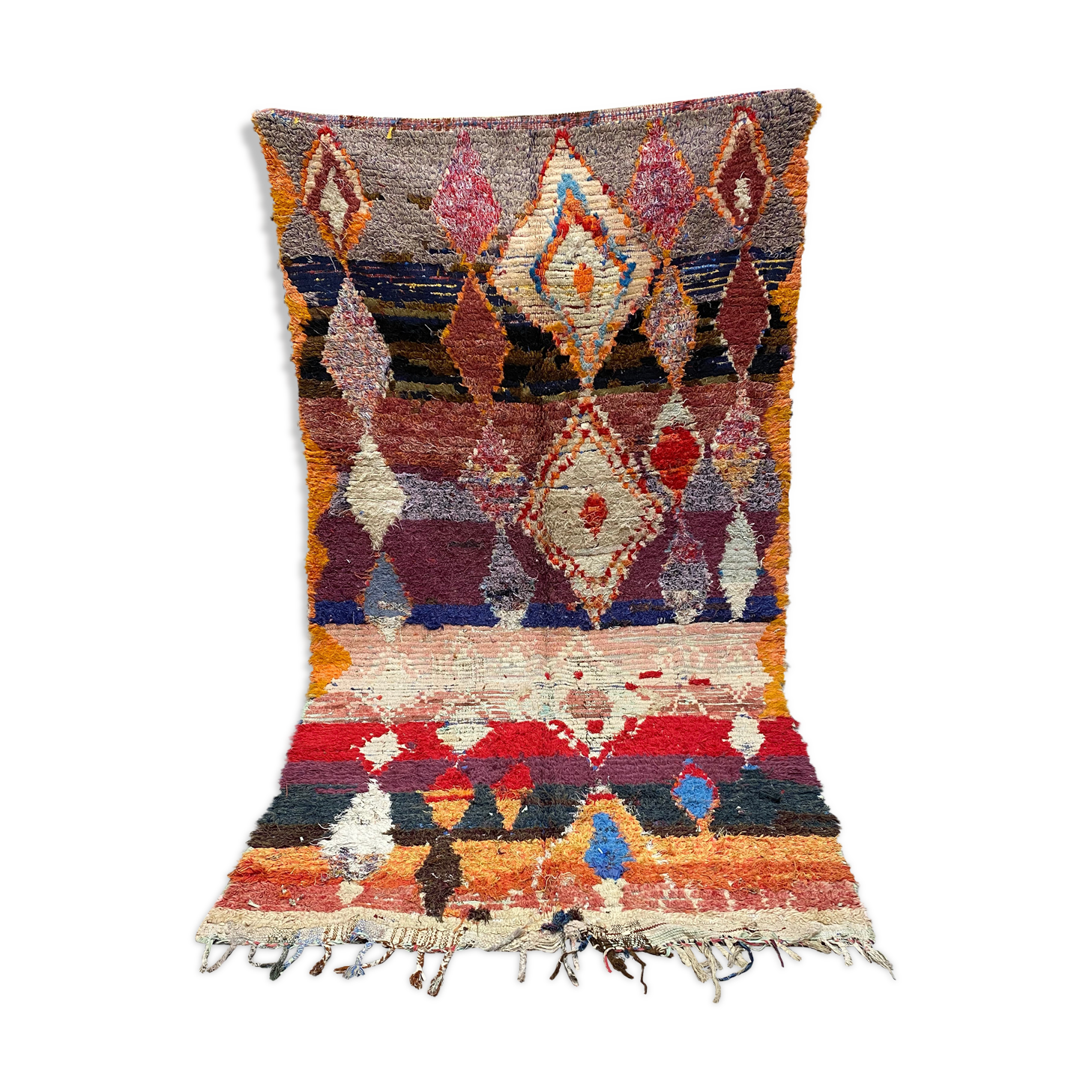 Carpet boucherouiteen fabric colore 158x285cm