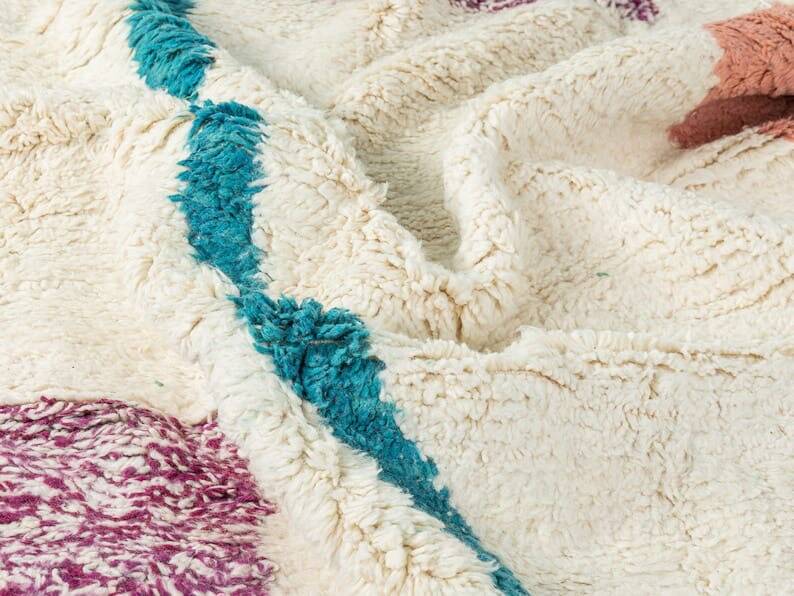 Custom-made traditional pure wool carpet 2/3 m