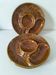 Trio of vintage Sela Portugal barbotine plates from the 60s