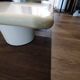 Vintage design nesting tables – lacquered wood & metal