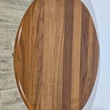 Solid teak TV table with swivel top, Silkeborg, Denmark, 1960s/1970s.