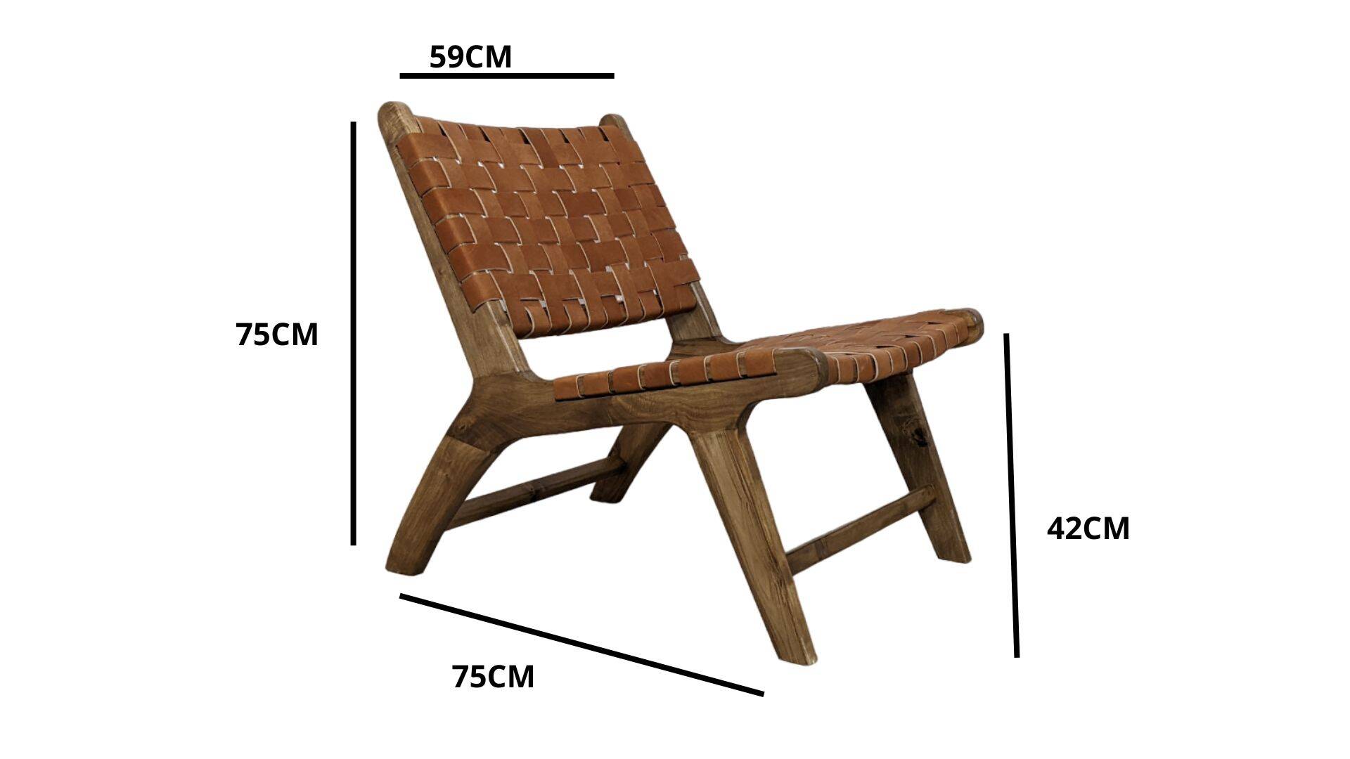 Two Moroccan leather armchairs