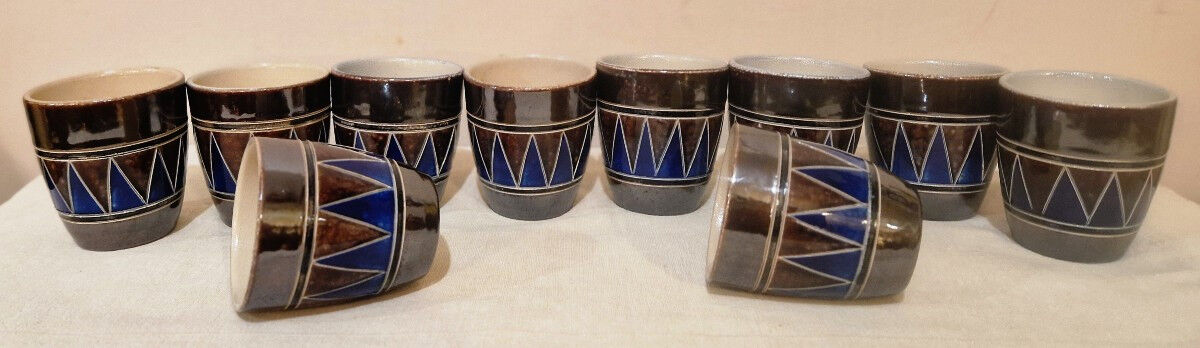 Ceramic cider/beer service - Art Deco - Zoller