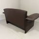 Christophe Giraud brown leather sofa Indy, Jori Belgium 1990’s