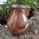Pitcher brown glazed ceramic ball 60/70 years