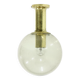 Textured Glass Ceiling Lamp by Glashütte Limburg Germany 1970s