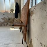 Metal and wicker headhead 50s