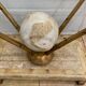 Travertine console from Fournier Paris over glass