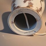 Fine porcelain lamp gilded with gold by Laure Selignac, Paris.