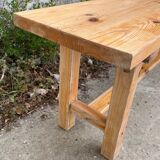 Solid wood farm bench